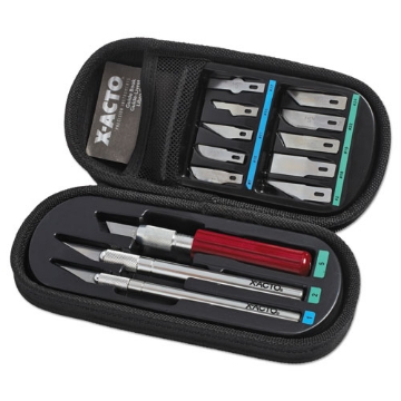 Picture of Knife Set, 3 Knives, 10 Blades, Carrying Case