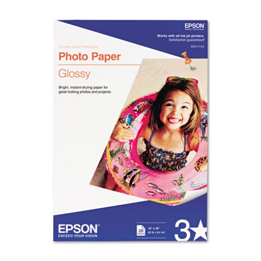 Picture of Glossy Photo Paper, 9.4 Mil, 13 X 19, Glossy White, 20/pack