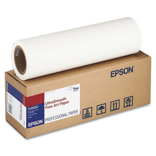 Picture of UltraSmooth Fine Art Paper Rolls, 15 mil, 17" x 50 ft, Matte White