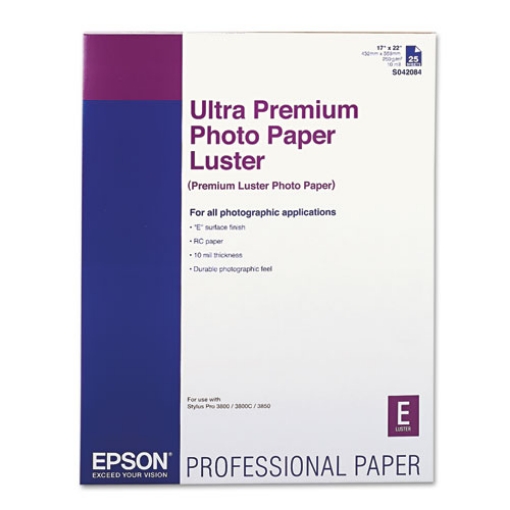 Picture of Ultra Premium Photo Paper, 10 Mil, 17 X 22, Luster White, 25/pack