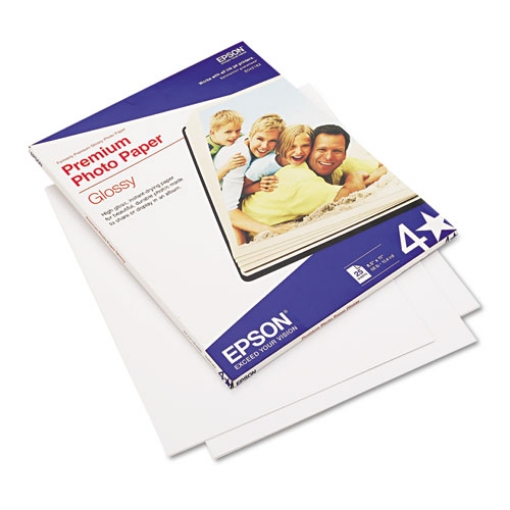 Picture of Premium Photo Paper, 10.4 Mil, 8.5 X 11, High-Gloss Bright White, 25/pack