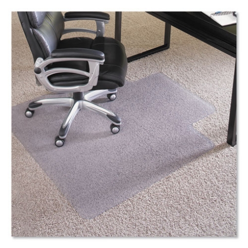 Picture of EverLife Intensive Use Chair Mat for High Pile Carpet, Rectangular with Lip, 36 x 48, Clear