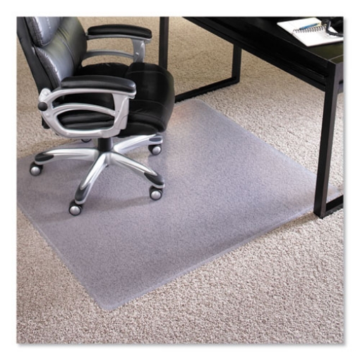 Picture of EverLife Intensive Use Chair Mat for High Pile Carpet, Rectangular, 46 x 60, Clear