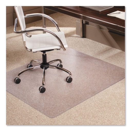 Picture of EverLife Moderate Use Chair Mat for Low Pile Carpet, Rectangular, 46 x 60, Clear