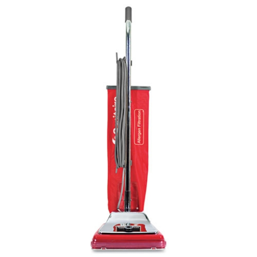 Picture of Tradition Upright Vacuum Sc888k, 12" Cleaning Path, Chrome/red