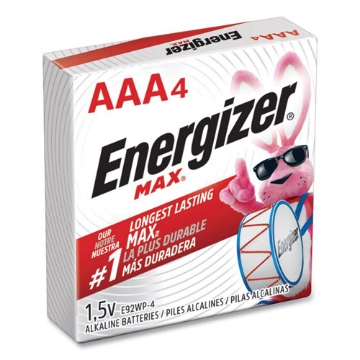 Picture of Max Aaa Alkaline Batteries 1.5 V, 4/pack
