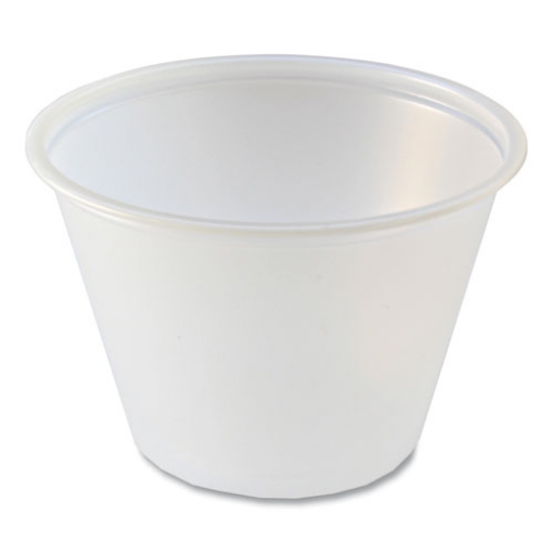 Picture of Portion Cups, 2.5 oz, Translucent, 125/Sleeve, 20 Sleeve/Carton