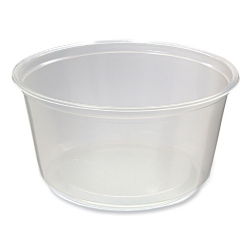 Picture of Microwavable Deli Containers, 12 oz, 4.6 Diameter x 2.3 h, Clear, Plastic, 500/Carton