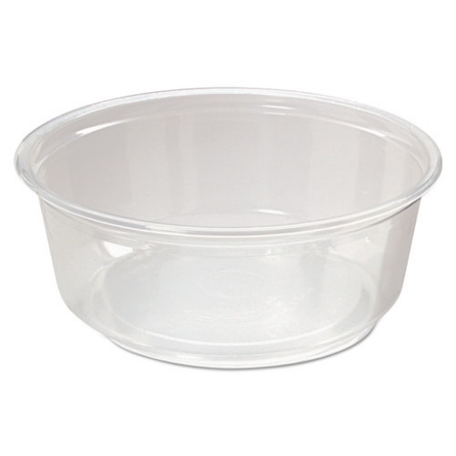 Picture of Microwavable Deli Containers, 8 oz, 4.6 Diameter x 1.8 h, Clear, Plastic, 500/Carton