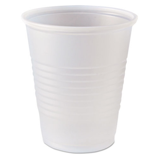 Picture of Rk Ribbed Cold Drink Cups, 5 Oz, Clear, 100/bag, 25 Bags/carton