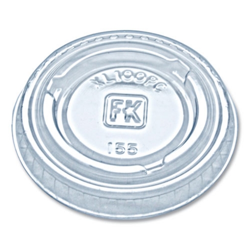 Picture of PORTION CUP LIDS, FITS 0.75 OZ TO 1 OZ PORTION CUPS, CLEAR, 2,500/CARTON