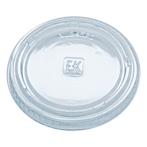 Picture of Portion Cup Lids, Fits 3.25 Oz To 5.5 Oz Cups, Clear, 2,500/carton