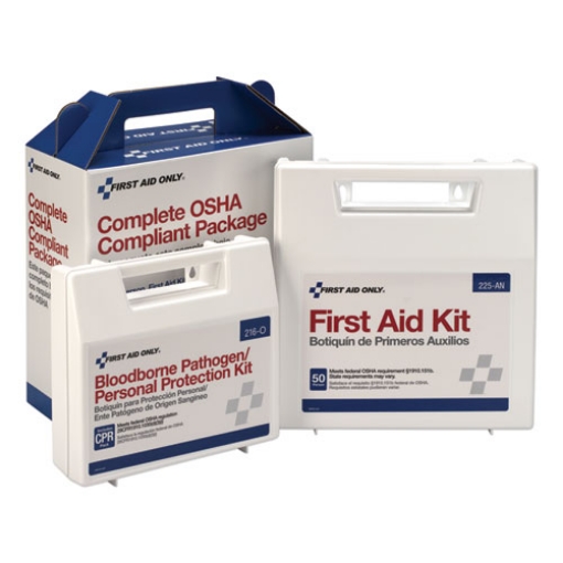 Picture of First Aid Kit For 50 People, 229 Pieces, Ansi/osha Compliant, Plastic Case