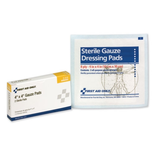 Picture of Gauze Pads, Sterile, 4 X 4, 2/box