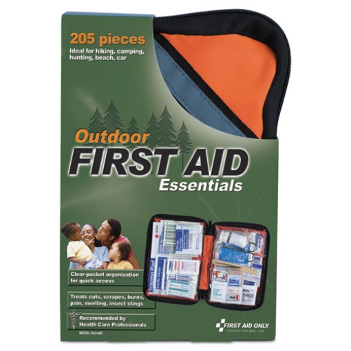 Picture of Outdoor Softsided First Aid Kit For 10 People, 205 Pieces, Fabric Case