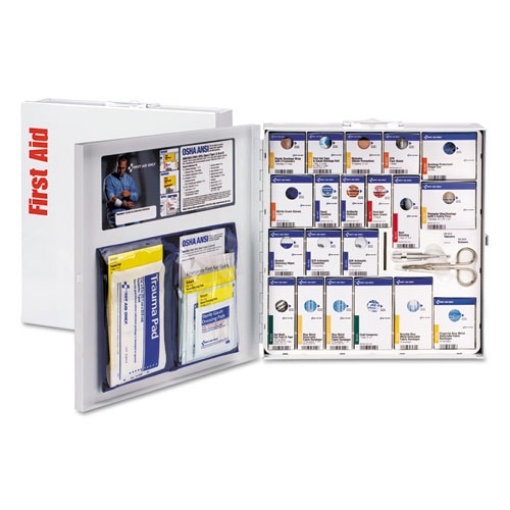 Picture of Ansi 2015 Smartcompliance Food Service First Aid Kit, W/o Medication, 50 People, 260 Pieces, Metal Case