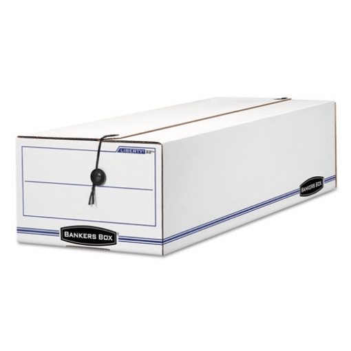 Picture of Liberty Check And Form Boxes, 9.75" X 23.75" X 6.25", White/blue, 12/carton