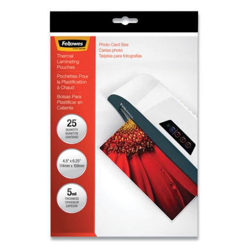 Picture of Laminating Pouches, 5 Mil, 4.5" X 6.25", Gloss Clear, 20/pack