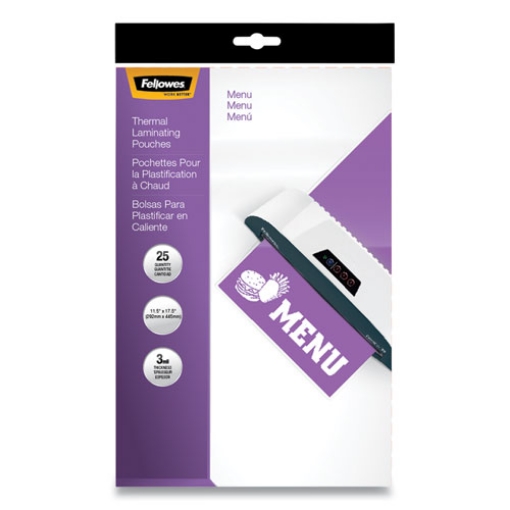 Picture of Laminating Pouches, 3 Mil, 12" X 18", Gloss Clear, 25/pack