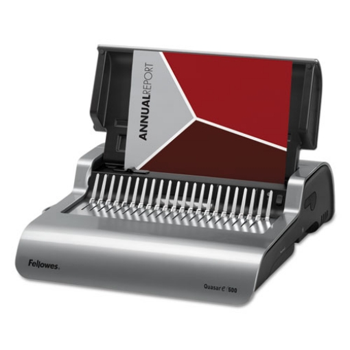 Picture of Quasar 500 Electric Comb Binding System, 500 Sheets, 16.88 X 15.38 X 5.13, Metallic Gray