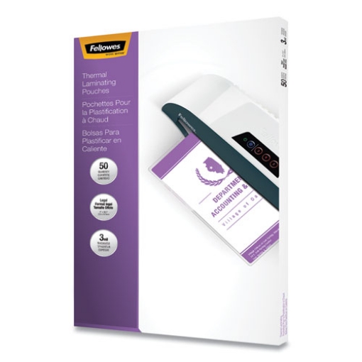 Picture of Laminating Pouches, 3 Mil, 9" X 14.5", Gloss Clear, 50/pack