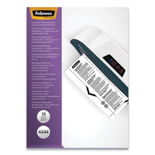 Picture of Laminator Cleaning Sheets, 3 To 10 Mil, 8.5" X 11", White, 10/pack