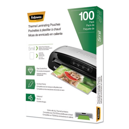 Picture of Laminating Pouches, 5 Mil, 9" X 11.5", Gloss Clear, 100/pack