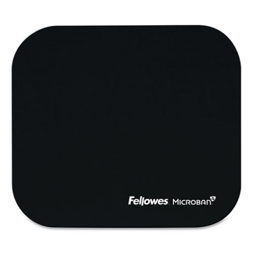 Picture of Mouse Pad with Microban Protection, 9 x 8, Black