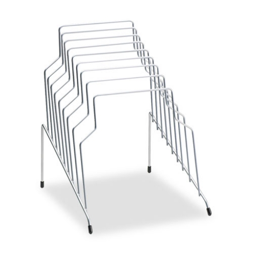 Picture of Wire Step File, 8 Sections, Letter To Legal Size Files, 10.13" X 12.13" X 11.81", Silver