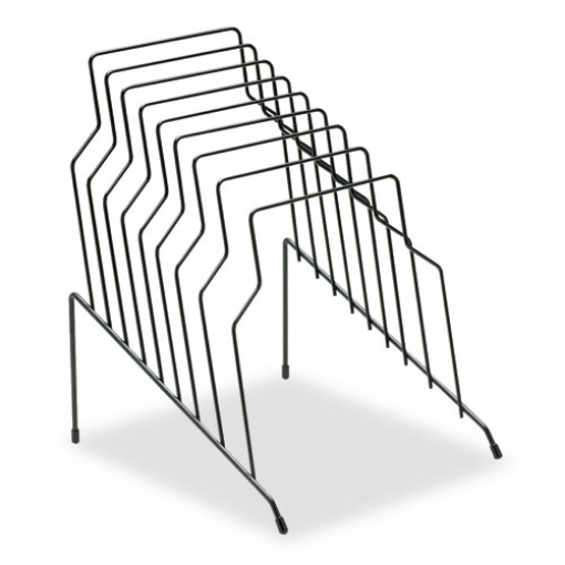 Picture of Wire Step File, 8 Sections, Letter To Legal Size Files, 10.13" X 12.13" X 11.19", Black