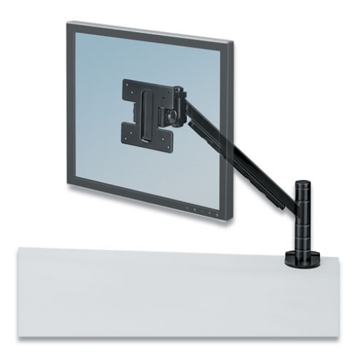 Picture of Designer Suites Flat Panel Monitor Arm, 180 Degree Rotation, 45 Degree Tilt, 360 Degree Pan, Black, Supports 20 Lb