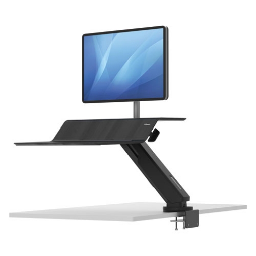 Picture of Lotus Rt Sit-Stand Workstation, 48" X 30" X 42.2" To 49.2", Black