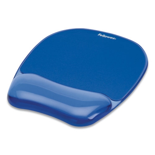 Picture of Gel Crystals Mouse Pad with Wrist Rest, 7.87 x 9.18, Blue