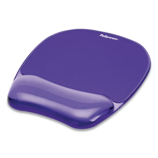 Picture of Gel Crystals Mouse Pad with Wrist Rest, 7.87 x 9.18, Purple