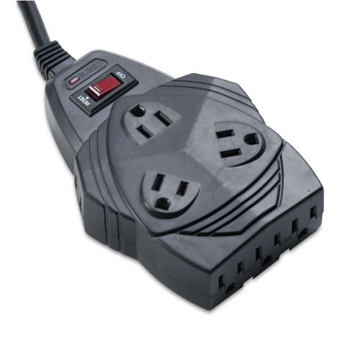 Picture of Mighty 8 Surge Protector, 8 AC Outlets, 6 ft Cord, 1,460 J, Black