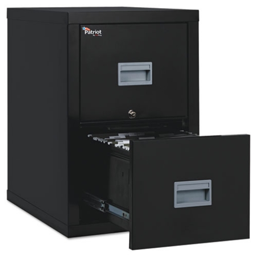 Picture of Patriot By Fireking Insulated Fire File, 1-Hour Fire Protection, 2 Legal/letter File Drawers, Black, 17.75" X 25" X 27.75"