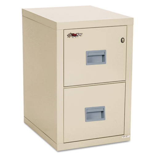 Picture of Compact Turtle Insulated Vertical File, 1-Hour Fire, 2 Legal/letter File Drawers, Parchment, 17.75" X 22.13" X 27.75"