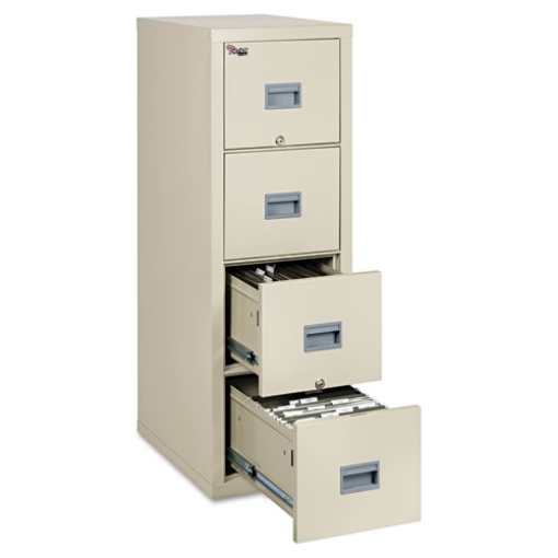 Picture of Patriot By Fireking Insulated Fire File, 1-Hour Fire Protection, 4 Legal/letter File Drawers, Parchment, 17.75 X 25 X 52.75