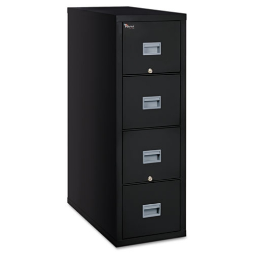 Picture of Patriot By Fireking Insulated Fire File, 1-Hour Fire Protection, 4 Legal-Size File Drawers, Black, 20.75" X 31.63" X 52.75"