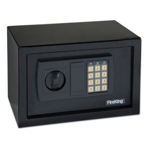 Picture of Small Personal Safe, 0.3 cu ft, 12.19w x 7.56d x 7.88h, Black