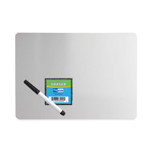 Picture of Dry Erase Board Set with Black Markers, 12 x 9, White Surface, 12/Pack