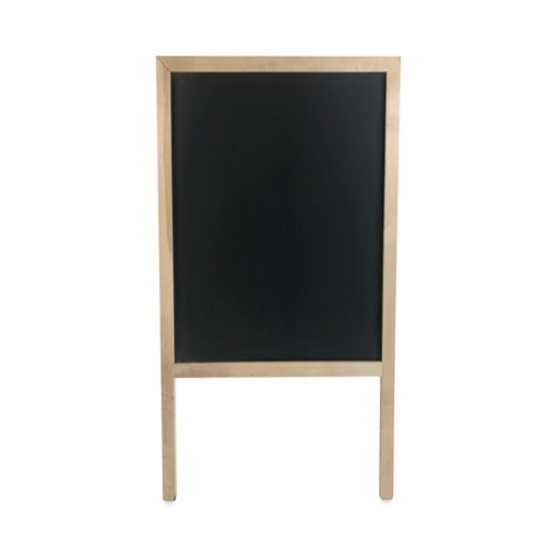 Picture of Black Chalkboard Marquee, 24 x 42, Black Surface, Natural Wood Frame