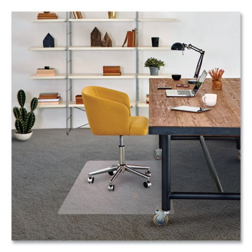 Picture of Cleartex Advantagemat Phthalate Free Pvc Chair Mat For Low Pile Carpet, 53 X 45, Clear