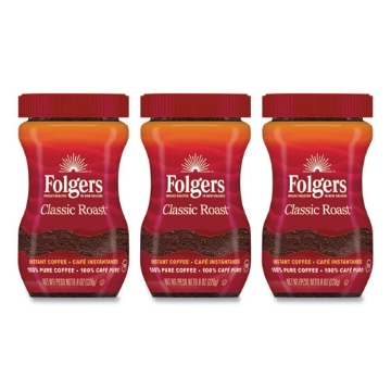 Picture of Instant Coffee Crystals, Classic Roast, 8 Oz Jar, Medium