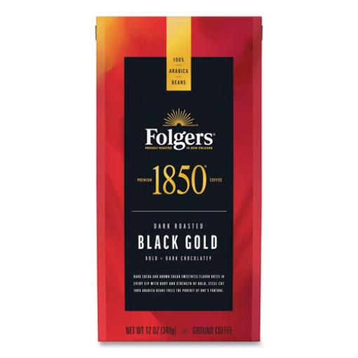 Picture of Coffee, Black Gold, Dark Roast, Ground, 12 Oz Bag