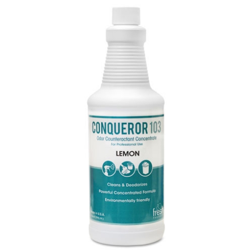 Picture of Conqueror 103 Odor Counteractant Concentrate, Lemon, 32 Oz Bottle, 12/carton