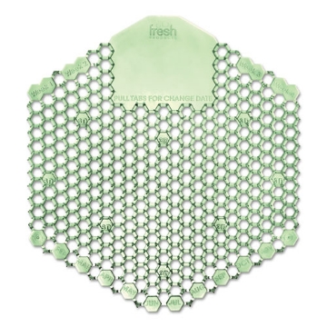 Picture of Wave 3d Urinal Deodorizer Screen, Cucumber Melon Scent, Green, 10/box
