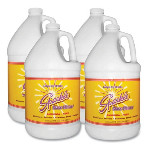 Picture of Glass Cleaner, 1 Gal Bottle Refill, 4/carton