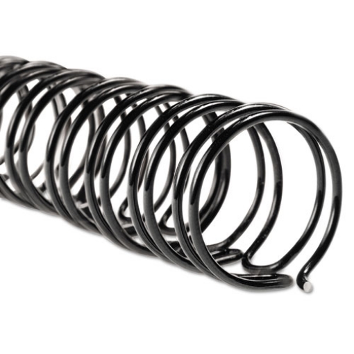 Picture of Wirebind Spines, 3/8" Diameter, 85 Sheet Capacity, Black, 100/box