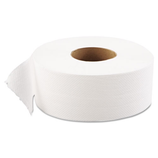 Picture of JRT Jumbo Bath Tissue, Septic Safe, 1-Ply, White, 3.3 x 1,200 ft, 12 Rolls/Carton